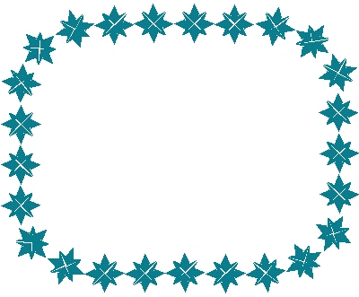 Template with a star border