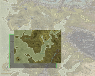 Cut a section from a larger map and expand it.