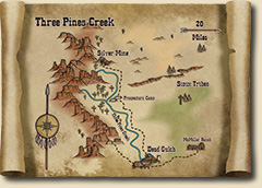 Example Map Three Pines Creek