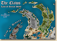 Example map The Claws