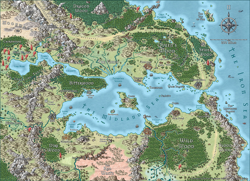 Map from CC3+ sample gallery.