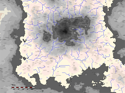 Fractal Terrains World w Rivers