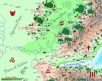 Achdar, Tiunshai and the Ulnor valley