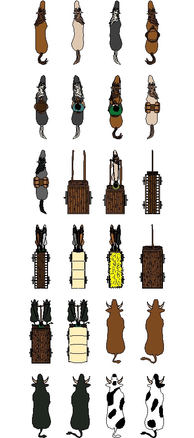 Horses, Carriages and Cows