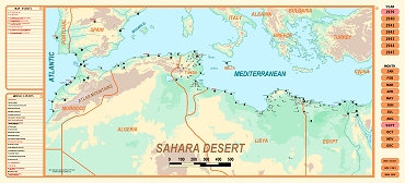 North Africa overview map